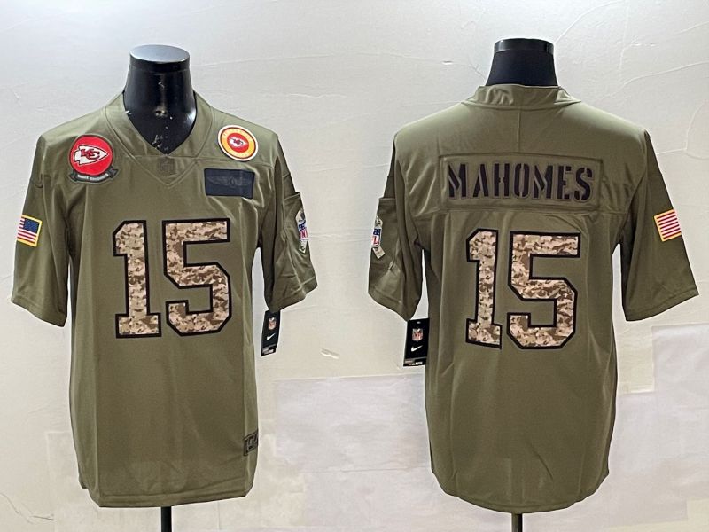 Men Kansas City Chiefs #15 Mahomes Green 2025 Nike Vapor Limited NFL Jersey style 2104->kansas city chiefs->NFL Jersey